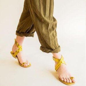 Charlotte Stone / Size 7 / Gold Sandal